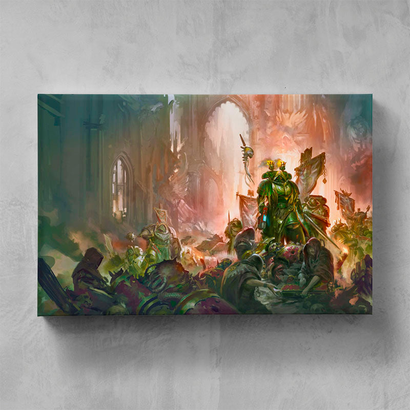 codex dark angels cover-pedro nunez-codex-dark-angels-cover-3-canvas-warhammer art