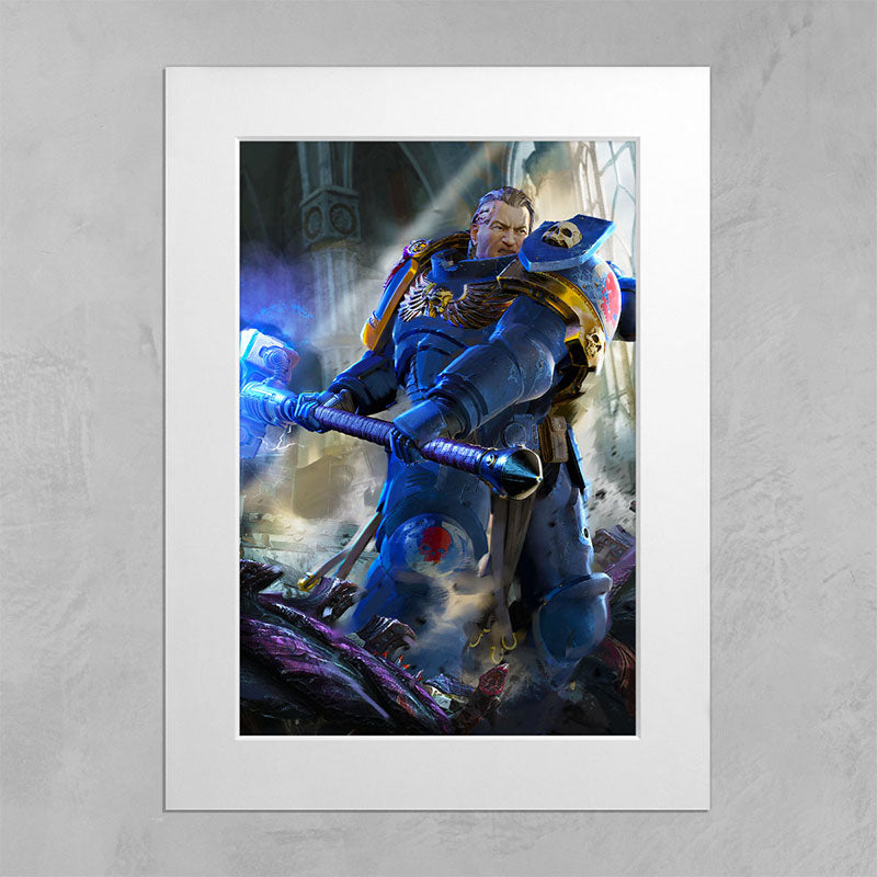 sergeant gadriel--sergeantgadriel-02mountedprint-warhammer art