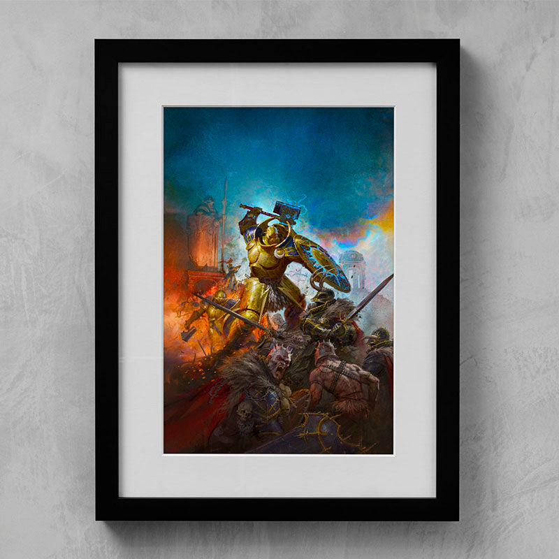 stormcast eternals annihilator-thomas elliott-stormcast-eternals-annihilator-5-framed-print-warhammer art