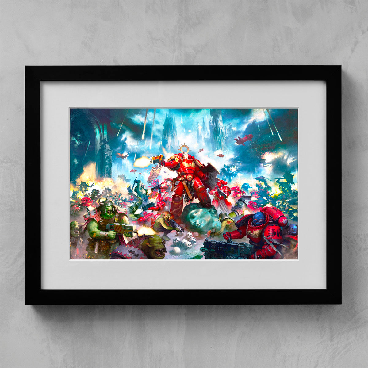 armageddon cover art-mikhail savier-armageddoncoverart-01-framedprint-warhammer art