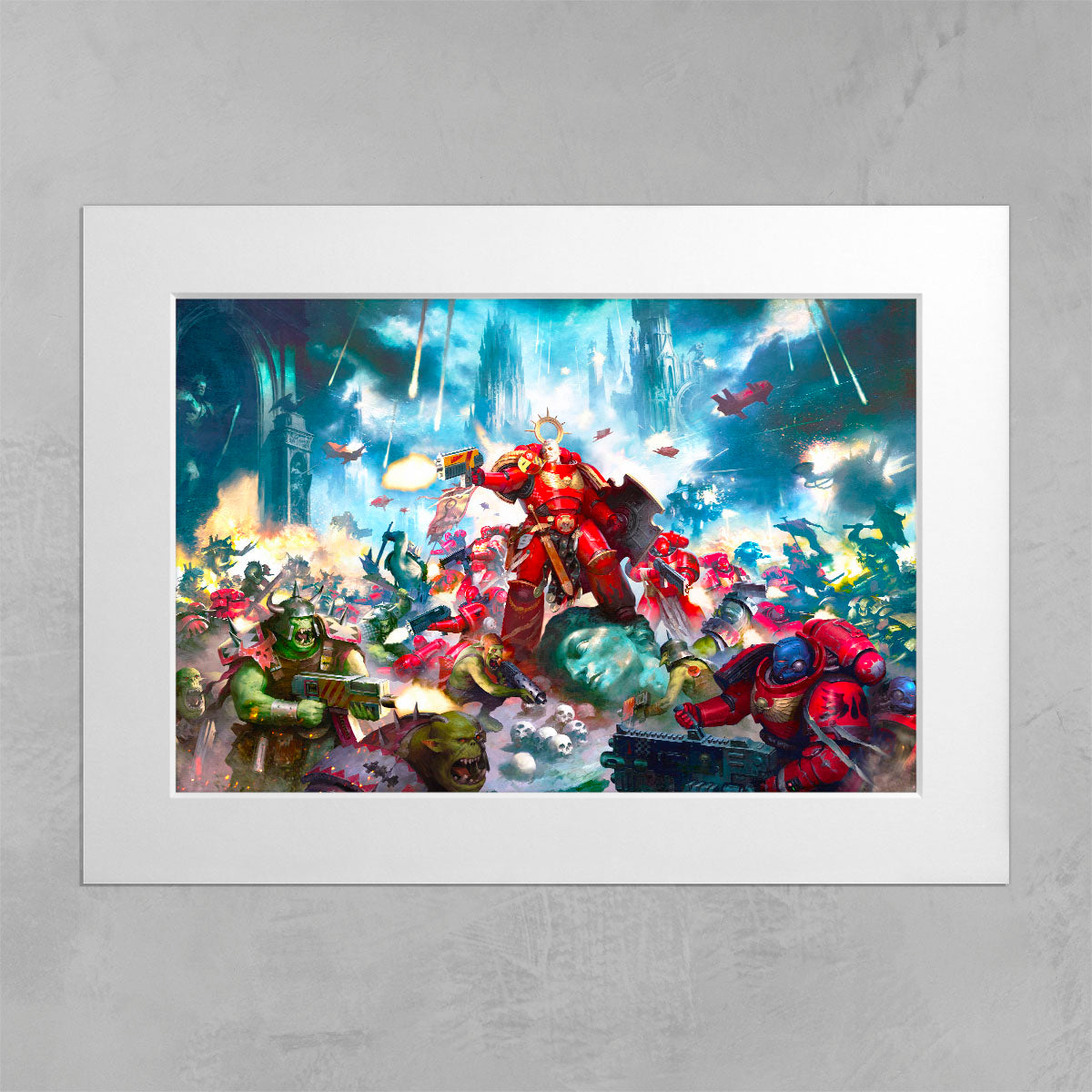 armageddon cover art-mikhail savier-armageddoncoverart-04-mountedprint-warhammer art