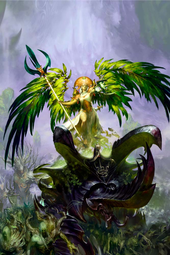 Alarielle the Everqueen Art Print Age of Sigmar Collectible