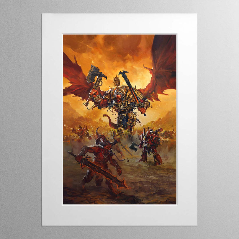 Angron the Red Angel - Warhammer Art