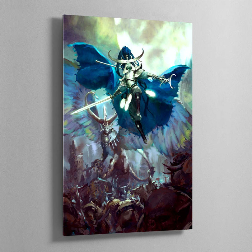 Archmage Teclis and Celennar, Spirit of Hysh - Warhammer Art