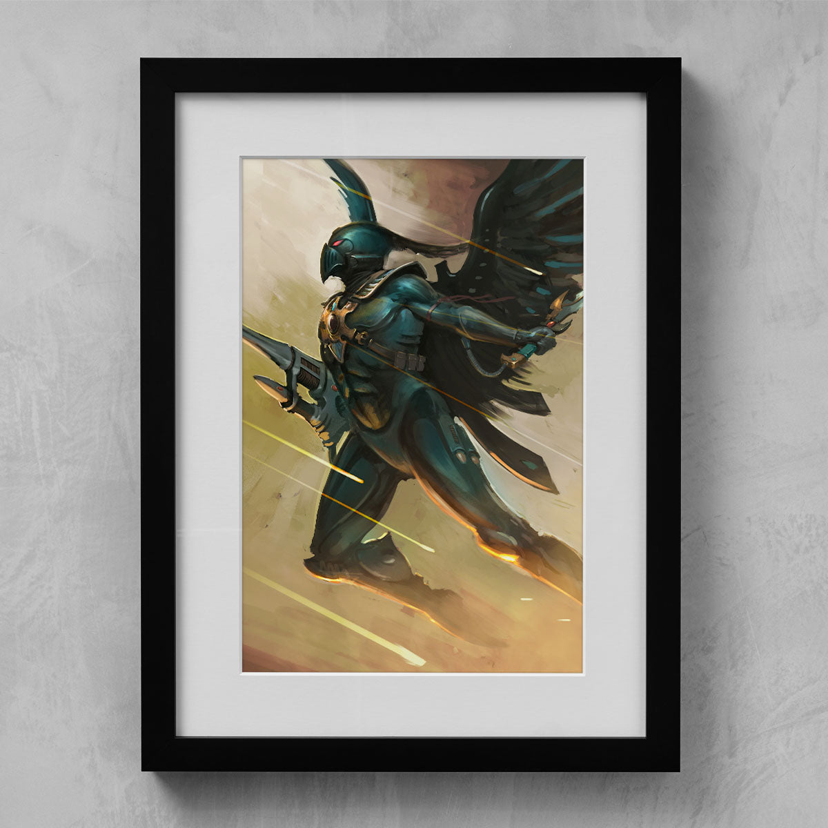 BAHARROTH - THE CRY OF THE WIND--BAHARROTH-THECRYOFTHEWIND-01-FRAMEDPRINT-Warhammer Art