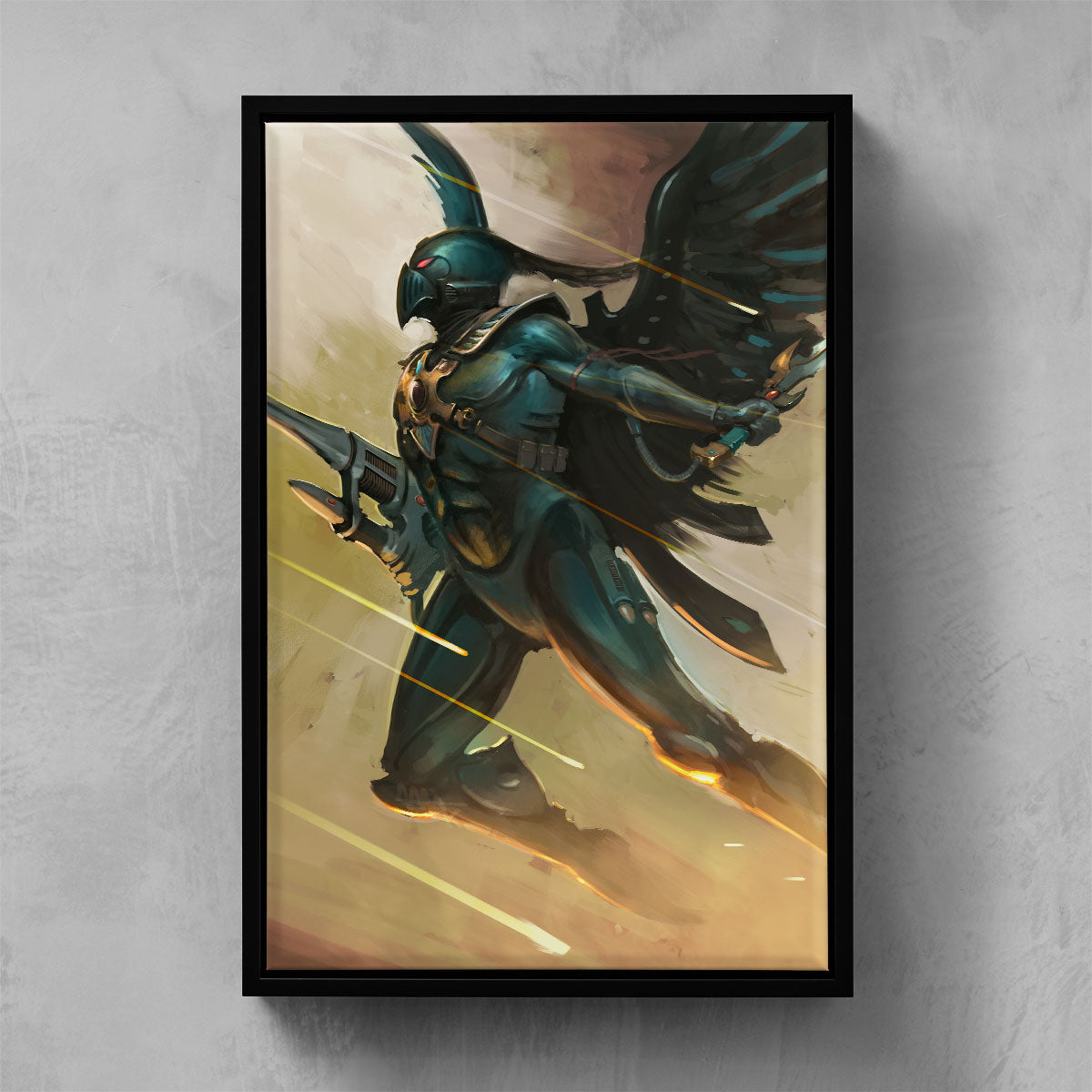 BAHARROTH - THE CRY OF THE WIND--BAHARROTH-THECRYOFTHEWIND-06-FRAMEDCANVAS-Warhammer Art