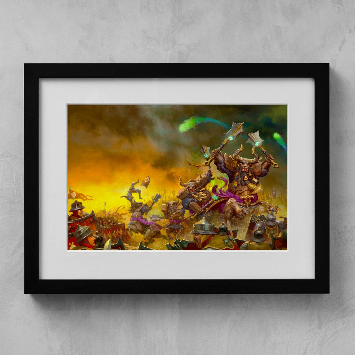 Bull Centaurs Charging Freeguild Steelhelms