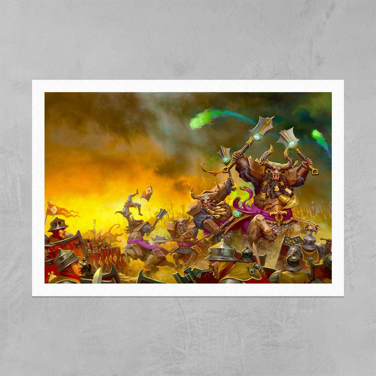 Bull Centaurs Charging Freeguild Steelhelms