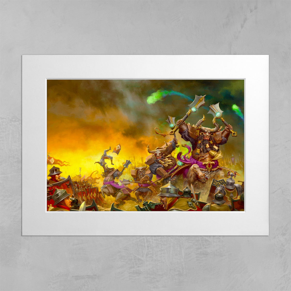 Bull Centaurs Charging Freeguild Steelhelms