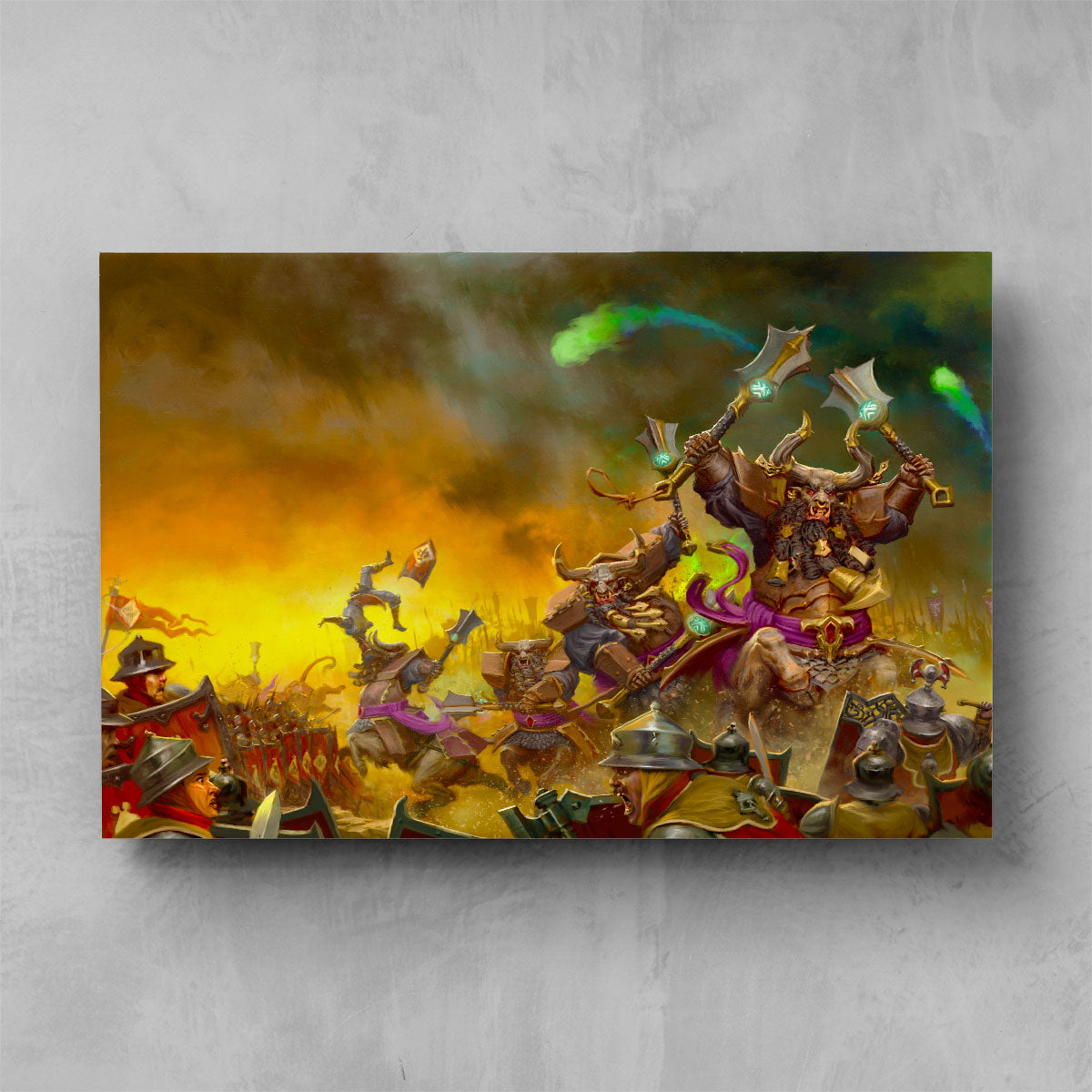 Bull Centaurs Charging Freeguild Steelhelms