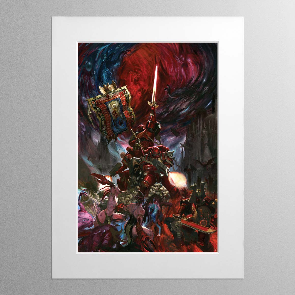 Blood Angels Company Command - Warhammer Art