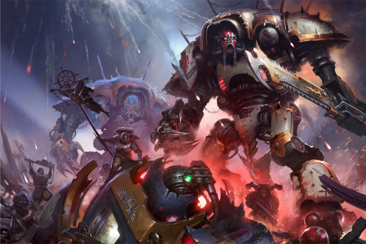 CHAOS KNIGHT-Warhammer Art
