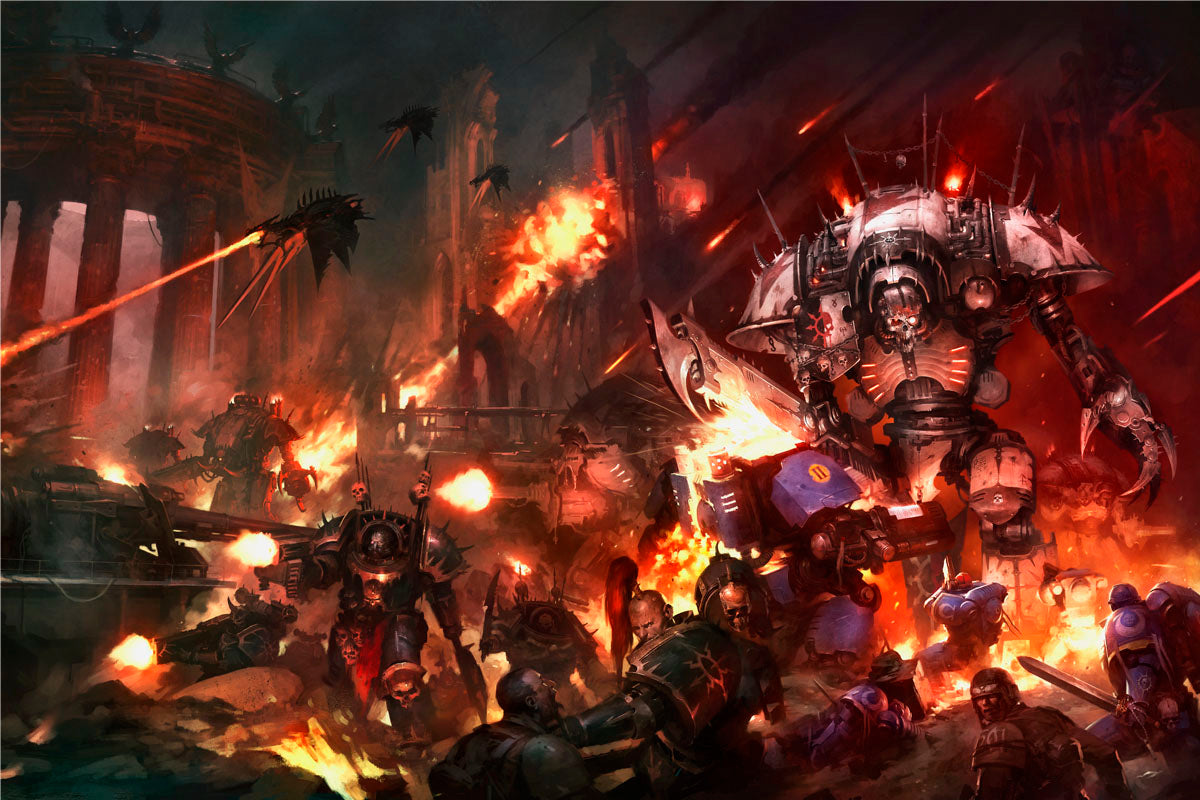 CHAOS KNIGHT VS ULTRAMARINES