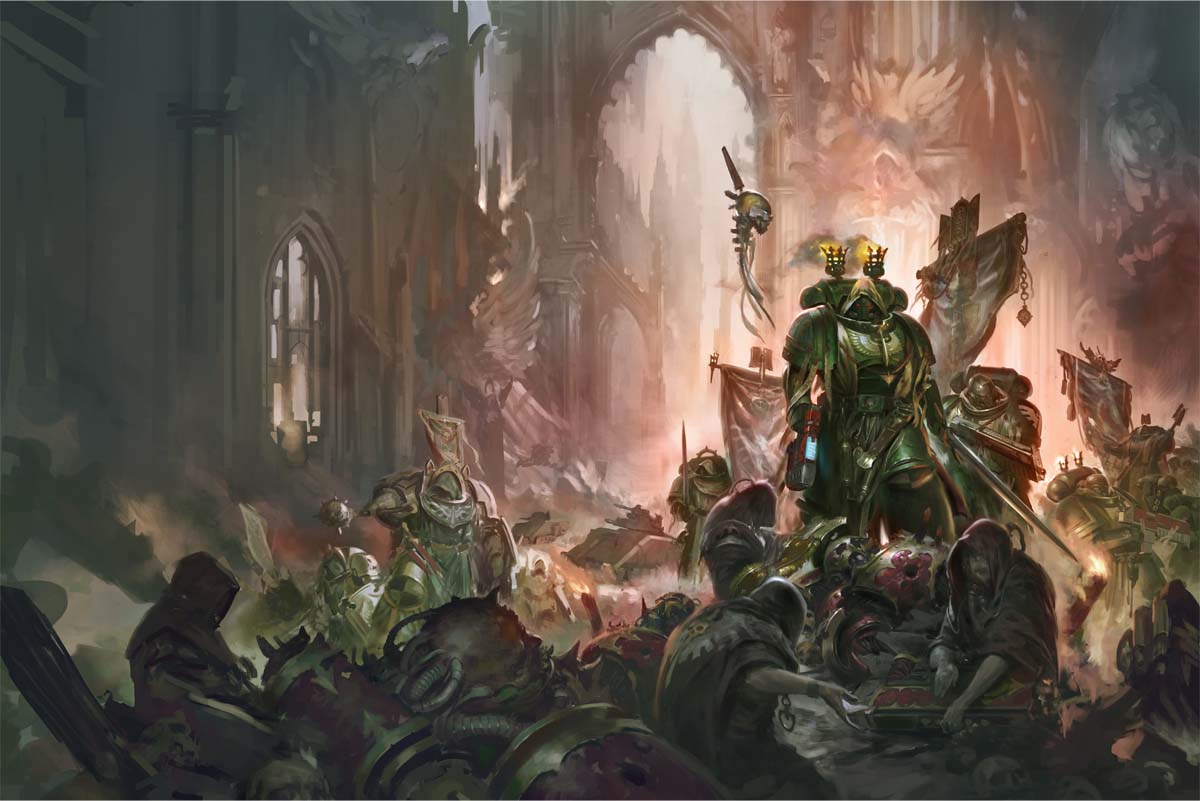 Codex Dark Angels Cover - Warhammer Art