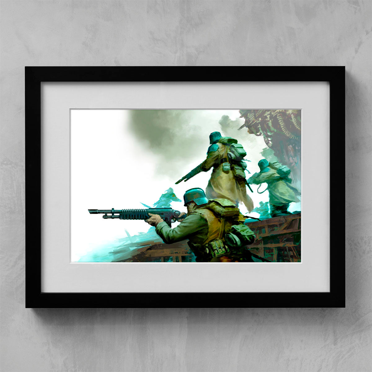 death korps of krieg section break-mikhail savier-deathkorpsofkriegsectionbreak-01-framedprint-warhammer art