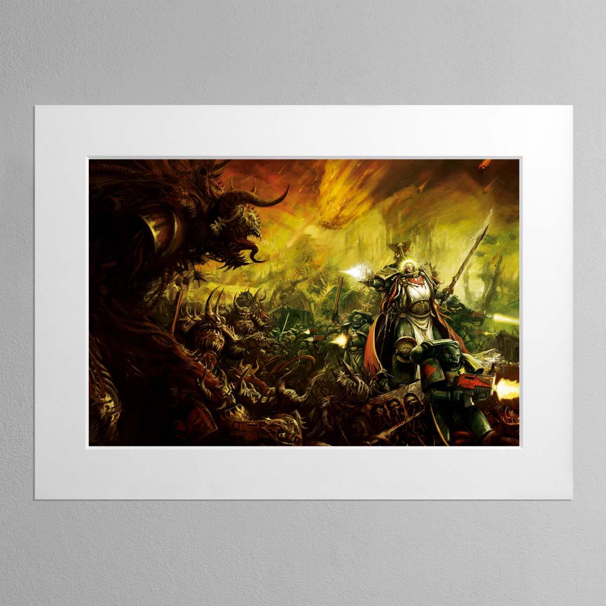 Dark Angels vs Chaos Space Marines - Warhammer Art