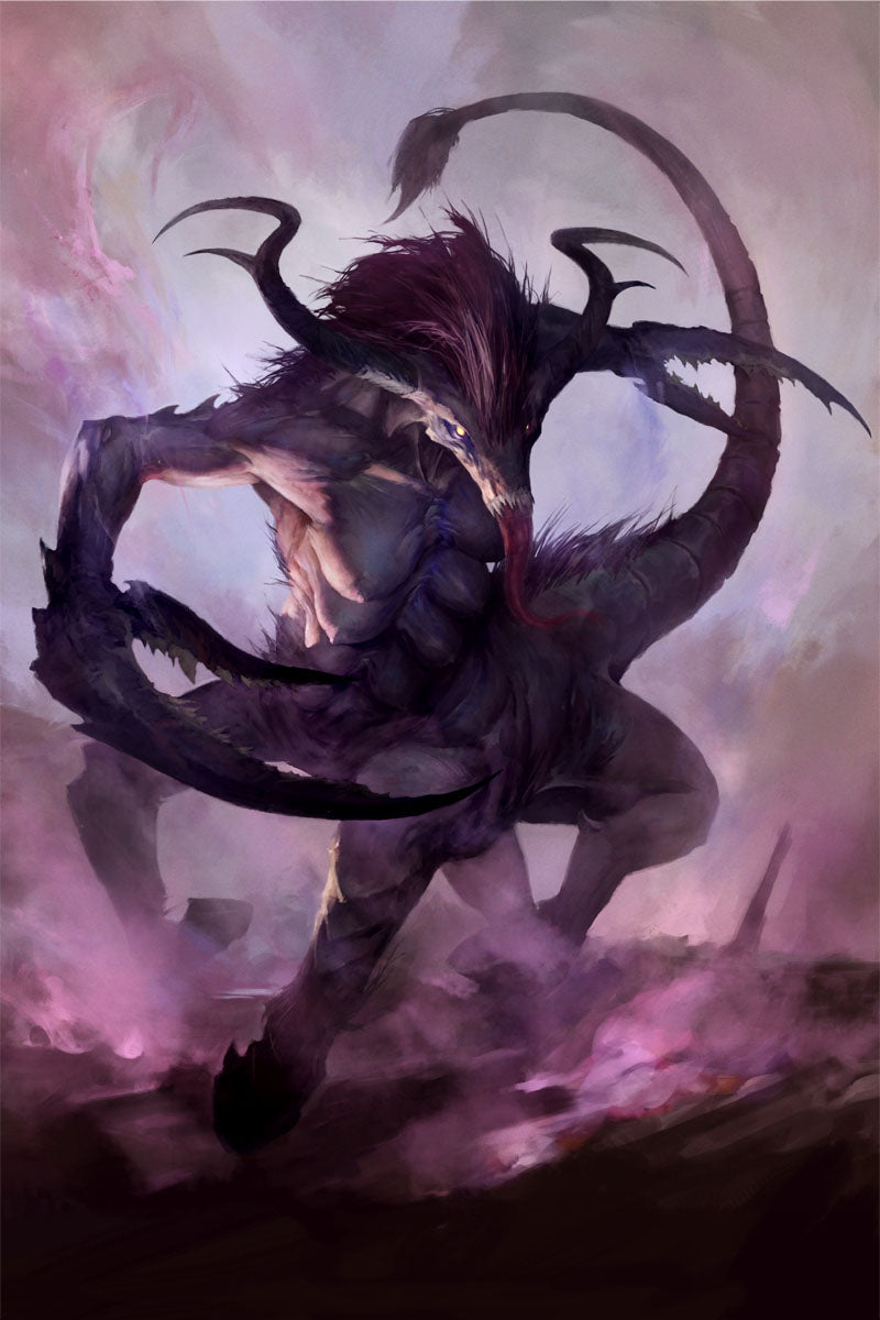 FIEND OF SLAANESH-Warhammer Art