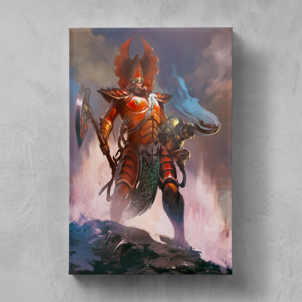 FUEGAN - THE BURNING LANCE-Pedro Nunez-FUEGAN-THEBURNINGLANCE-05-CANVAS-Warhammer Art