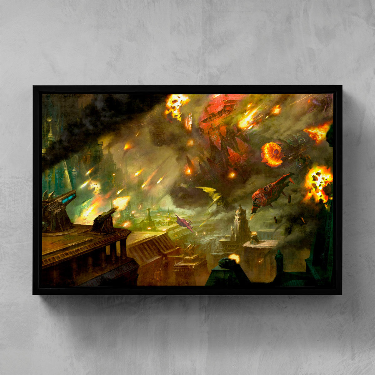 hive acheron under assault-mikhail savier-hiveacheronunderassault-06-framedcanvas-warhammer art