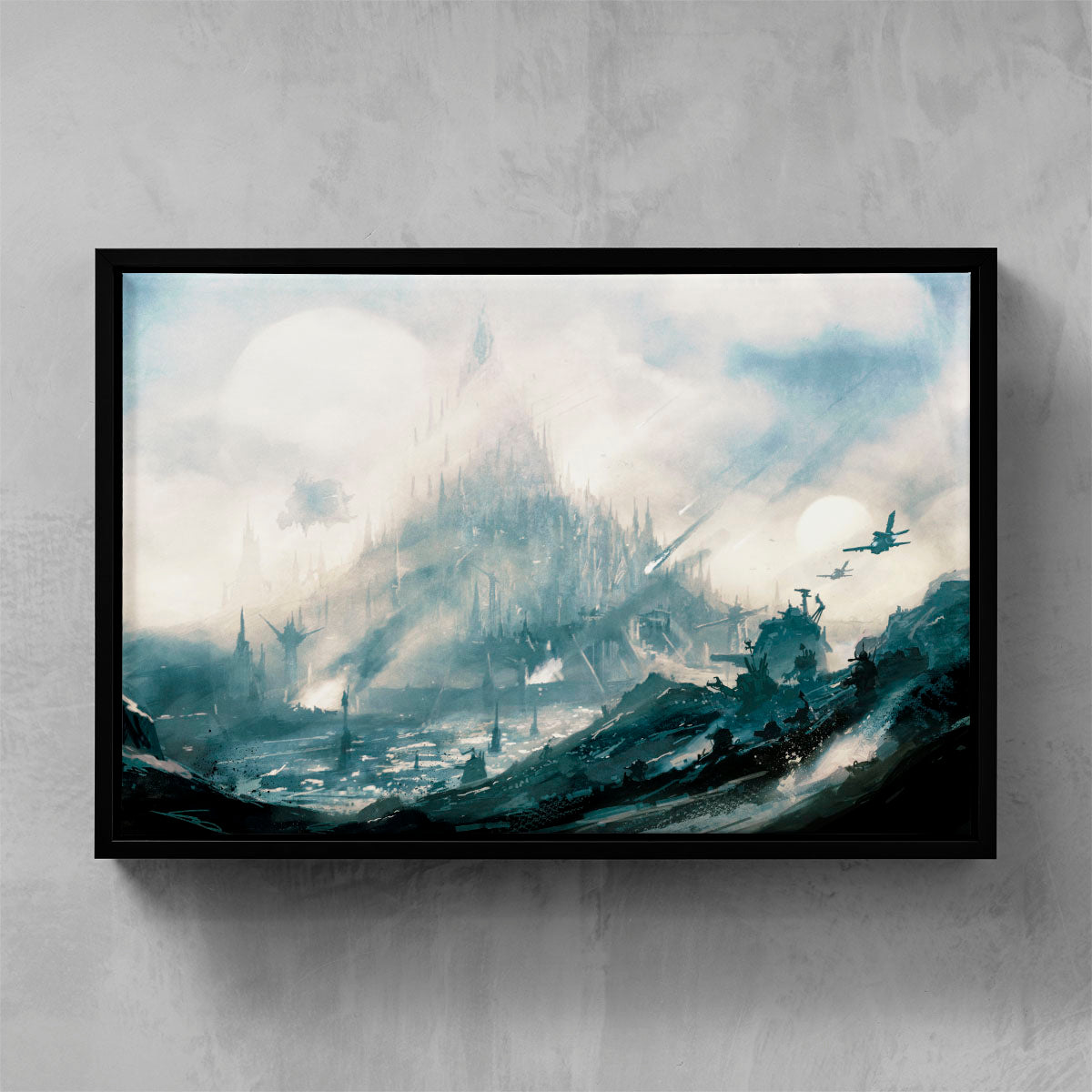 hive death mire-john michelbach-hivedeathmire-06-framedcanvas-warhammer art