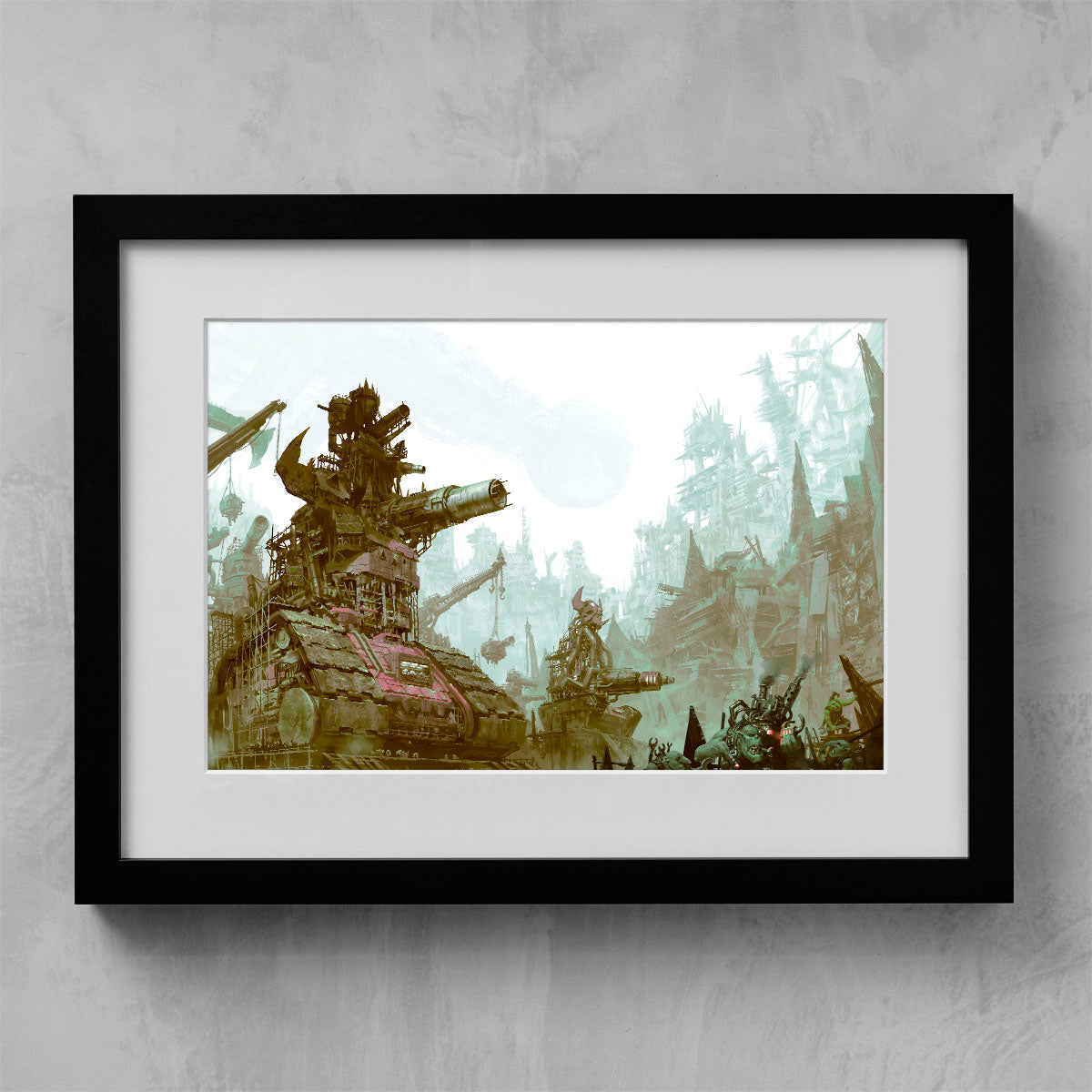 hive hades ork tanks-jon cave-hivehadesorktanks-01-framedprint-warhammer art