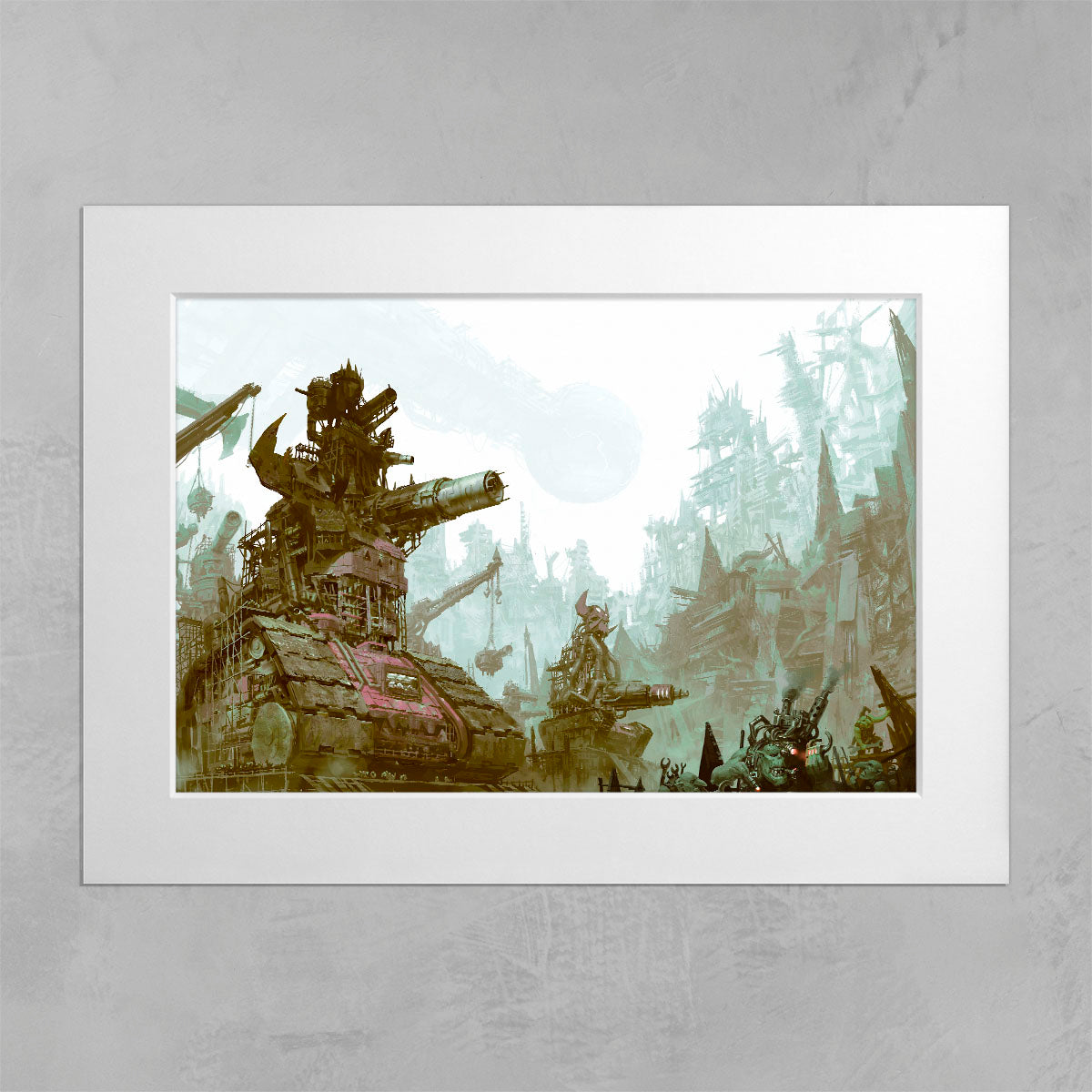 hive hades ork tanks-jon cave-hivehadesorktanks-04-mountedprint-warhammer art