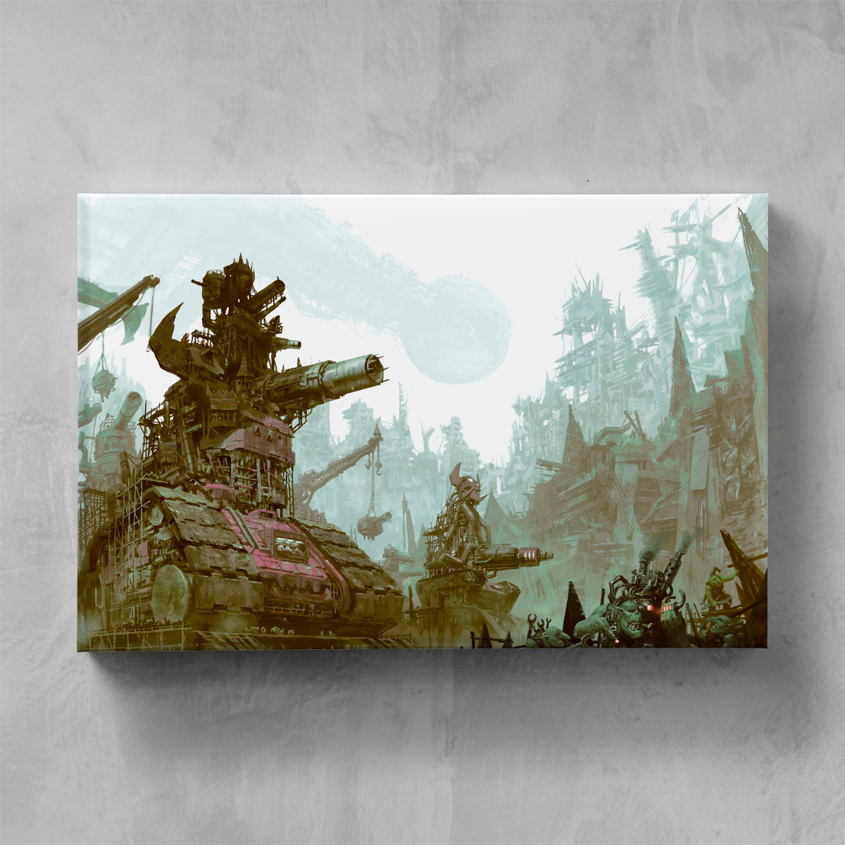 hive hades ork tanks-jon cave-hivehadesorktanks-05-canvas-warhammer art