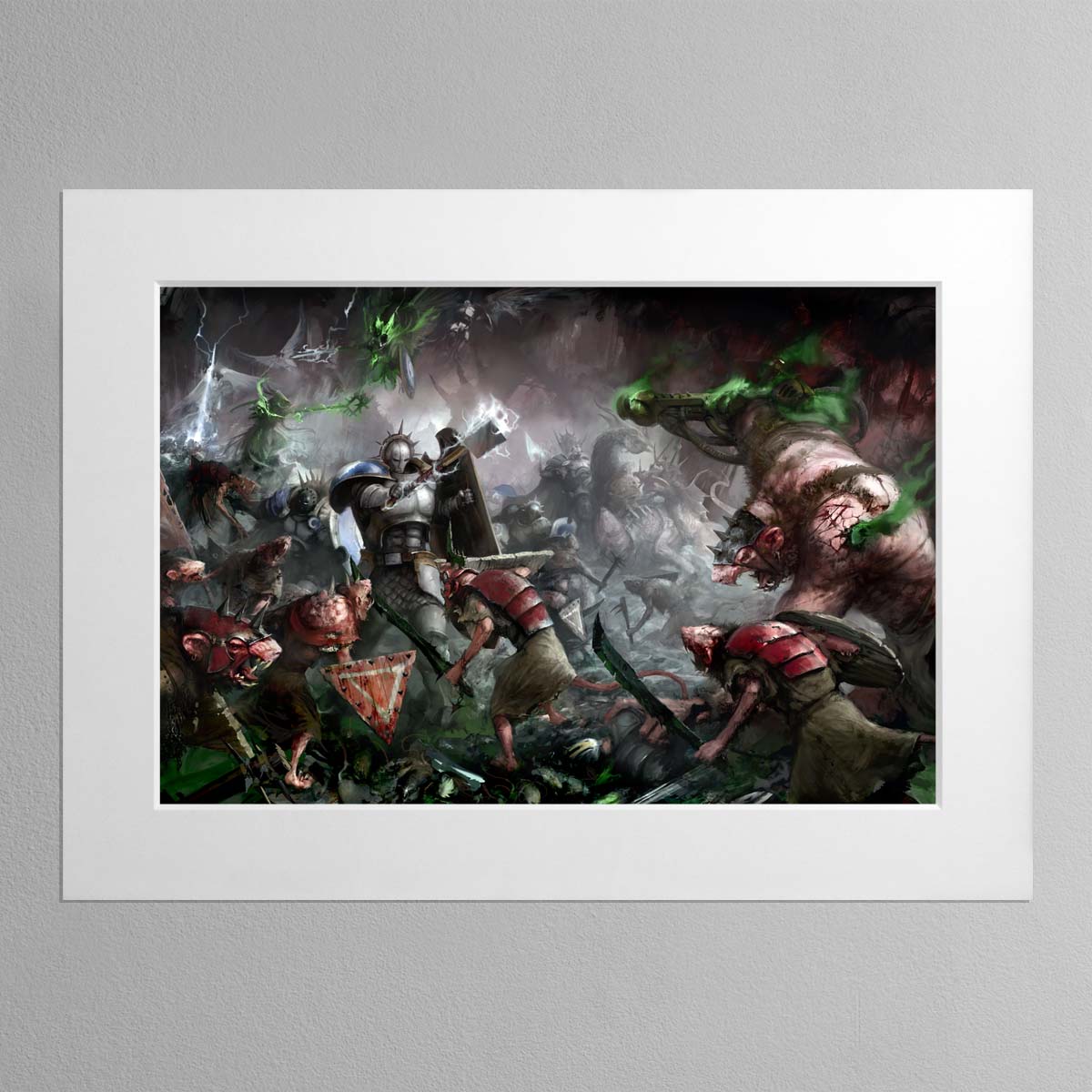 Hallowed Examples Hallowed Knights vs Skaven Art Print – Age of Sigmar Collectible ...