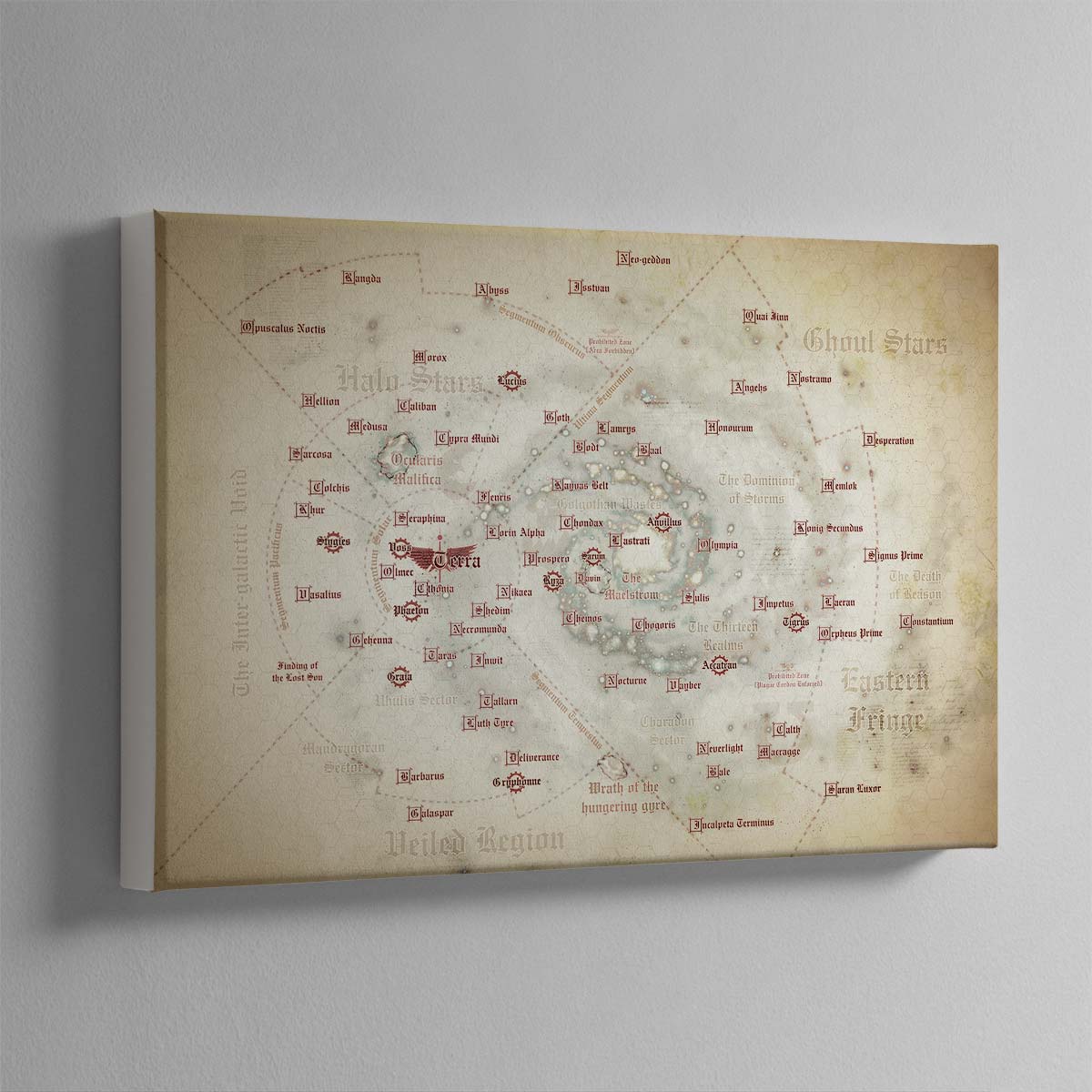 Horus Heresy Map Warhammer Art