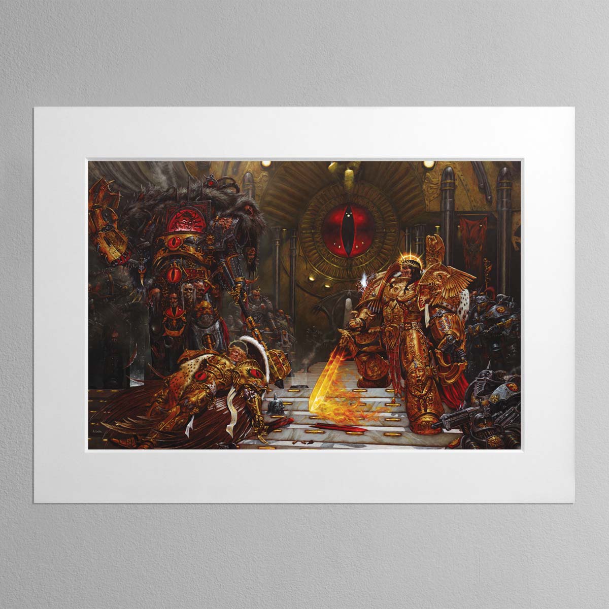Horus vs the Emperor (2004) - Warhammer Art