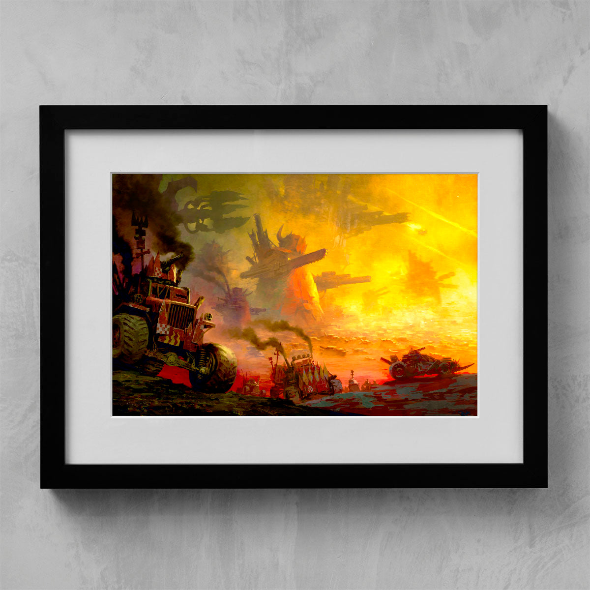 kult of speed-mikhail savier-kultofspeed-01-framedprint-warhammer art