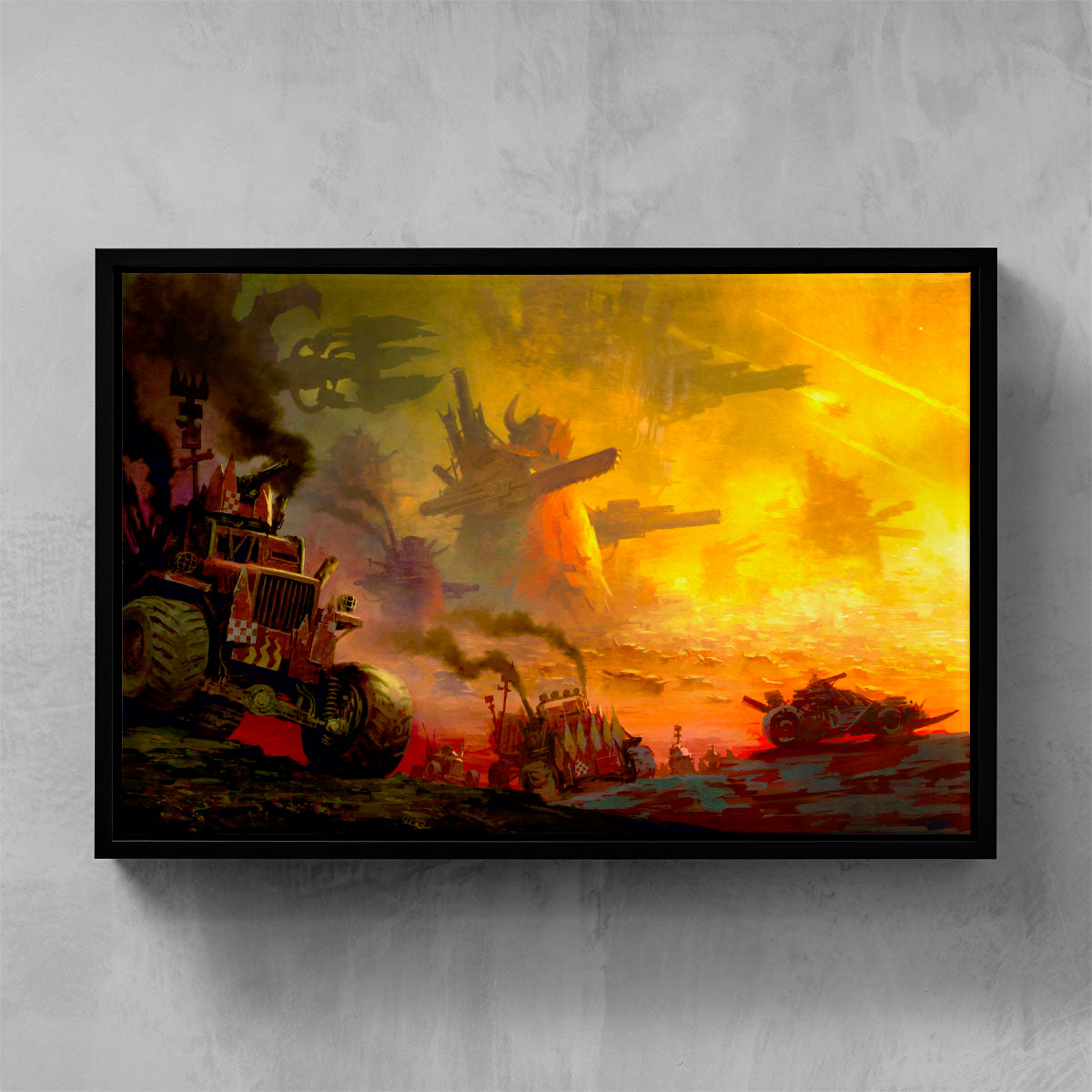 kult of speed-mikhail savier-kultofspeed-06-framedcanvas-warhammer art