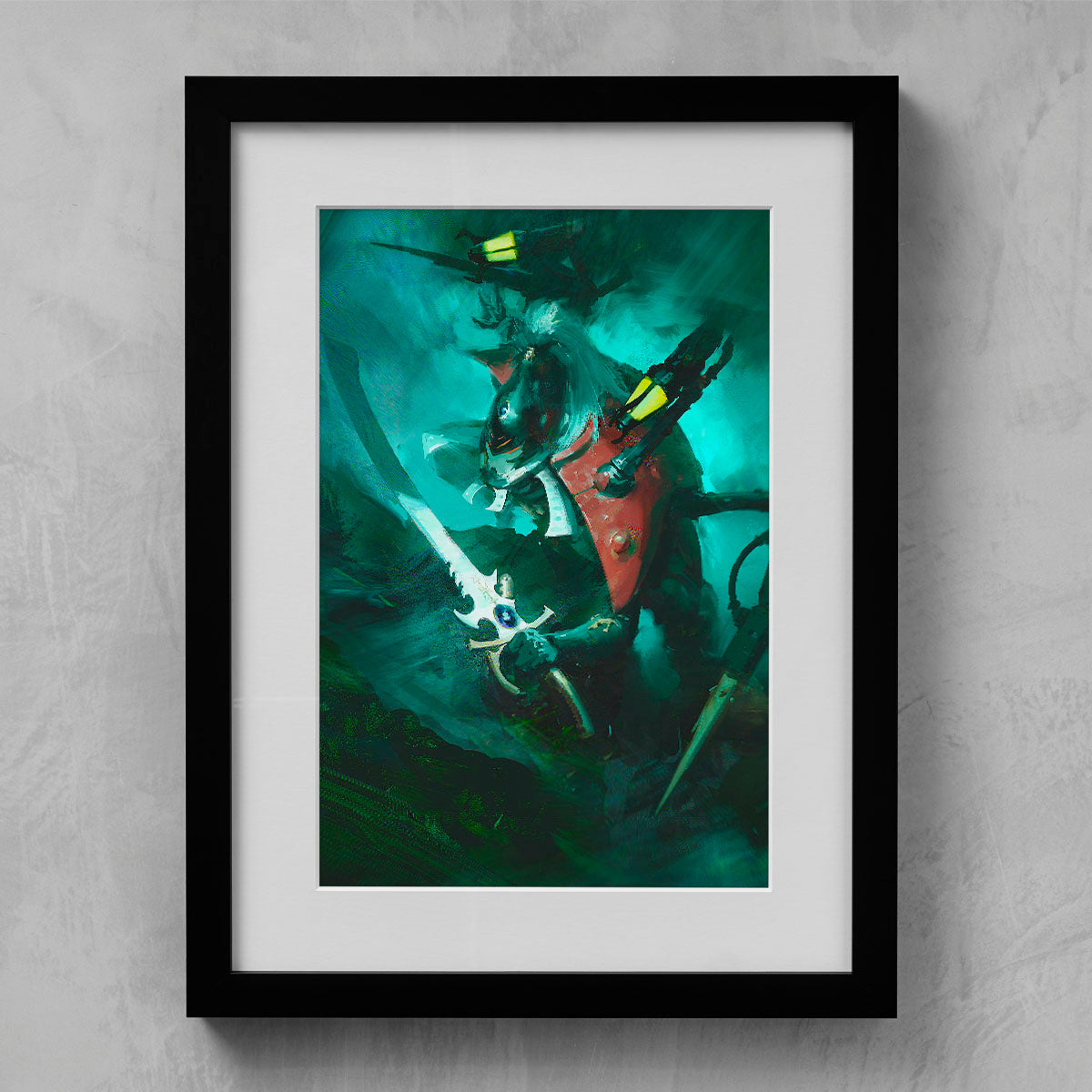 LHYKHIS - THE WHISPERING WEB-Miguel Mitchell Da Silva-LHYKHIS-THEWHISPERINGWEB-01-FRAMEDPRINT-Warhammer Art