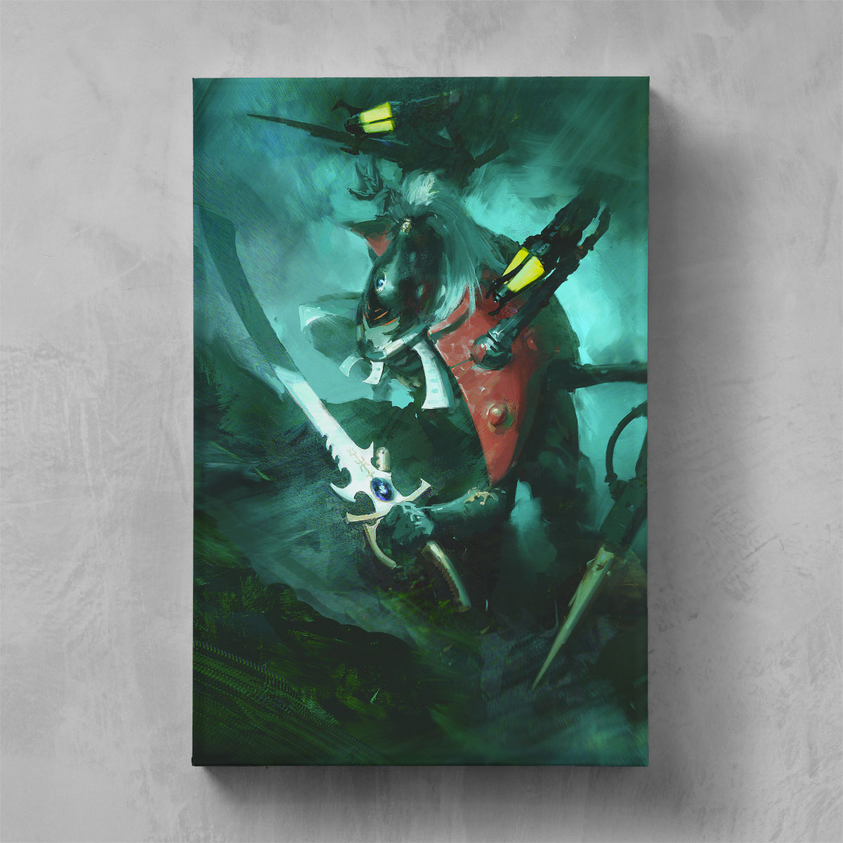 LHYKHIS - THE WHISPERING WEB-Miguel Mitchell Da Silva-LHYKHIS-THEWHISPERINGWEB-05-CANVAS-Warhammer Art