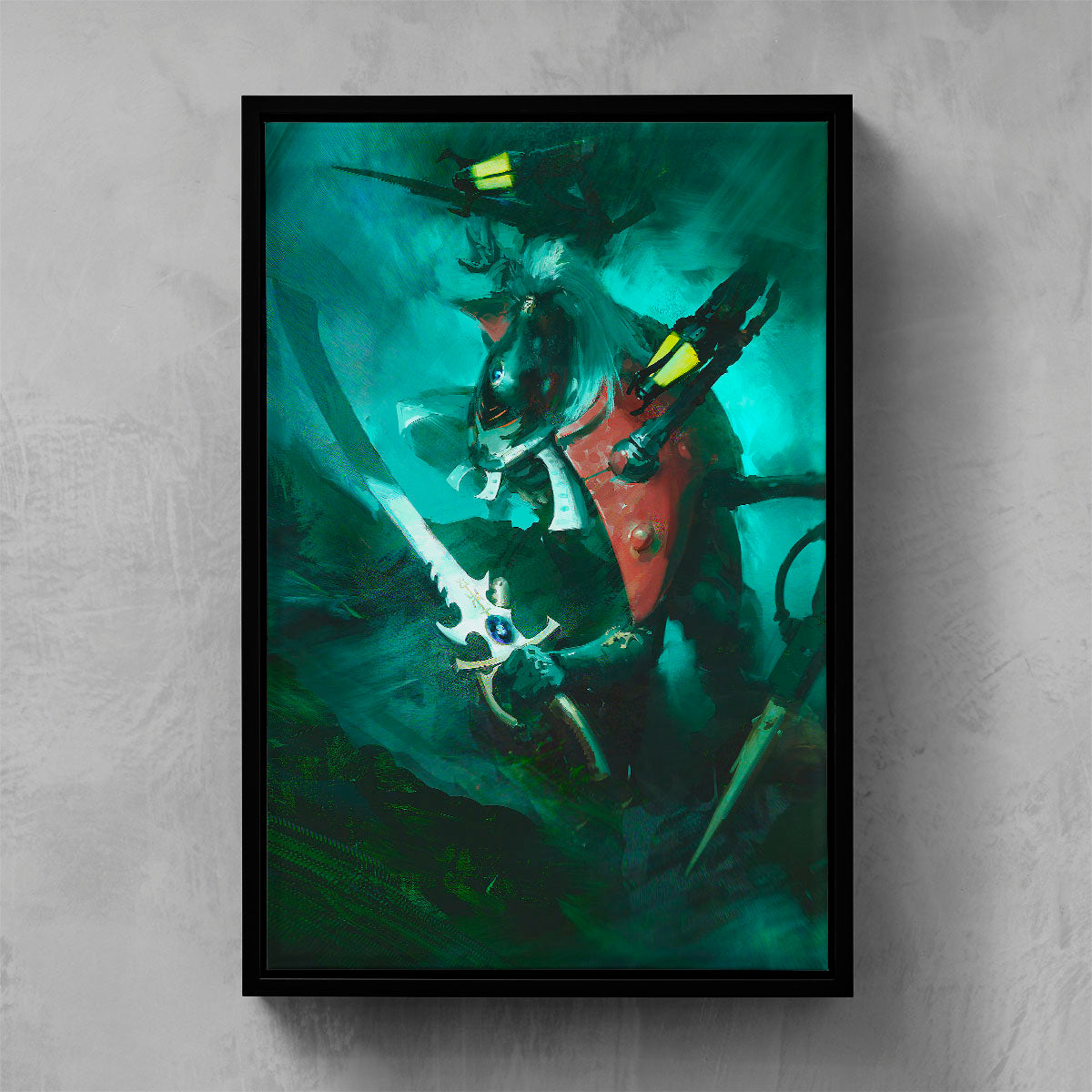 LHYKHIS - THE WHISPERING WEB-Miguel Mitchell Da Silva-LHYKHIS-THEWHISPERINGWEB-06-FRAMEDCANVAS-Warhammer Art