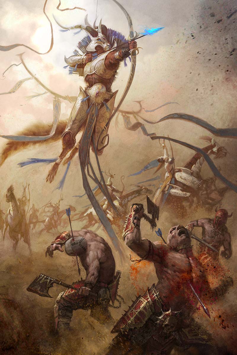 Lumineth Realm-lords Spirit of the Wind - Warhammer Art