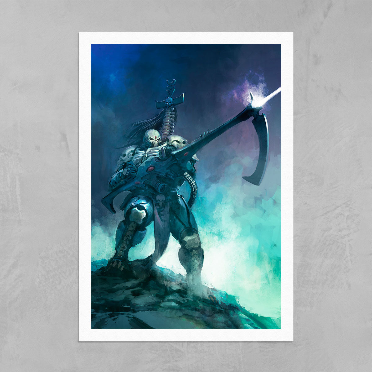 MAUGAN-RA - THE HARVESTER OF SOULS-Pedro Nunez-MAUGAN-RA-THEHARVESTEROFSOULS-03-PRINT-Warhammer Art