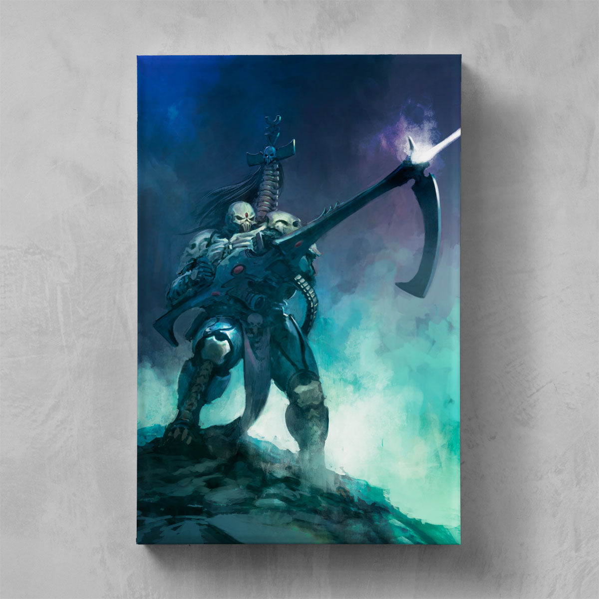 MAUGAN-RA - THE HARVESTER OF SOULS-Pedro Nunez-MAUGAN-RA-THEHARVESTEROFSOULS-05-CANVAS-Warhammer Art