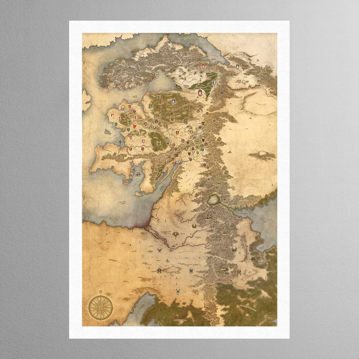 Map of the Old World – Warhammer Art