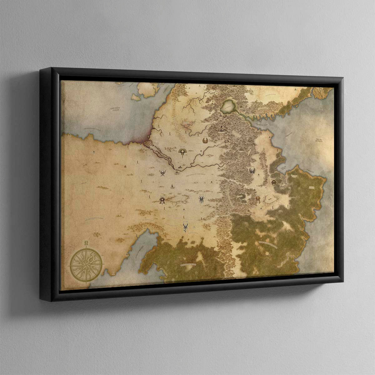 Map of the Old World - South – Warhammer Art