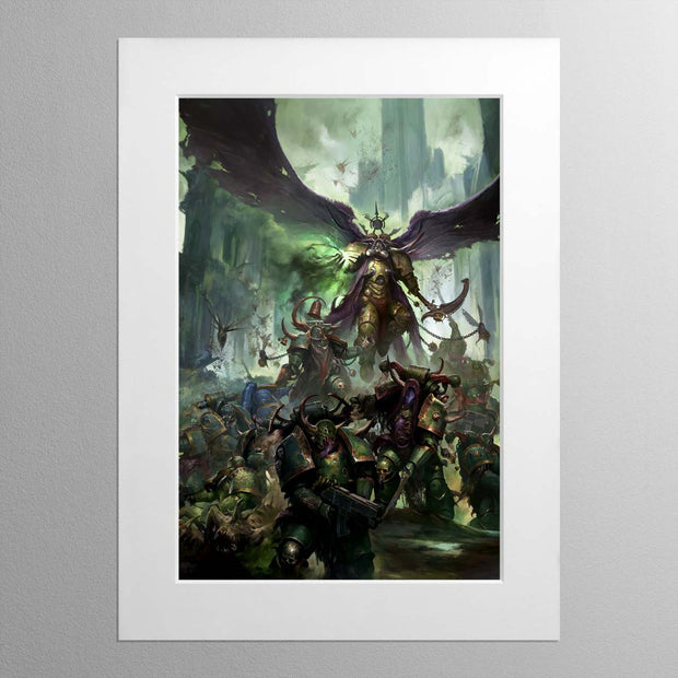 Mortarion, Daemon Primarch of Nurgle (Portrait) - Warhammer Art
