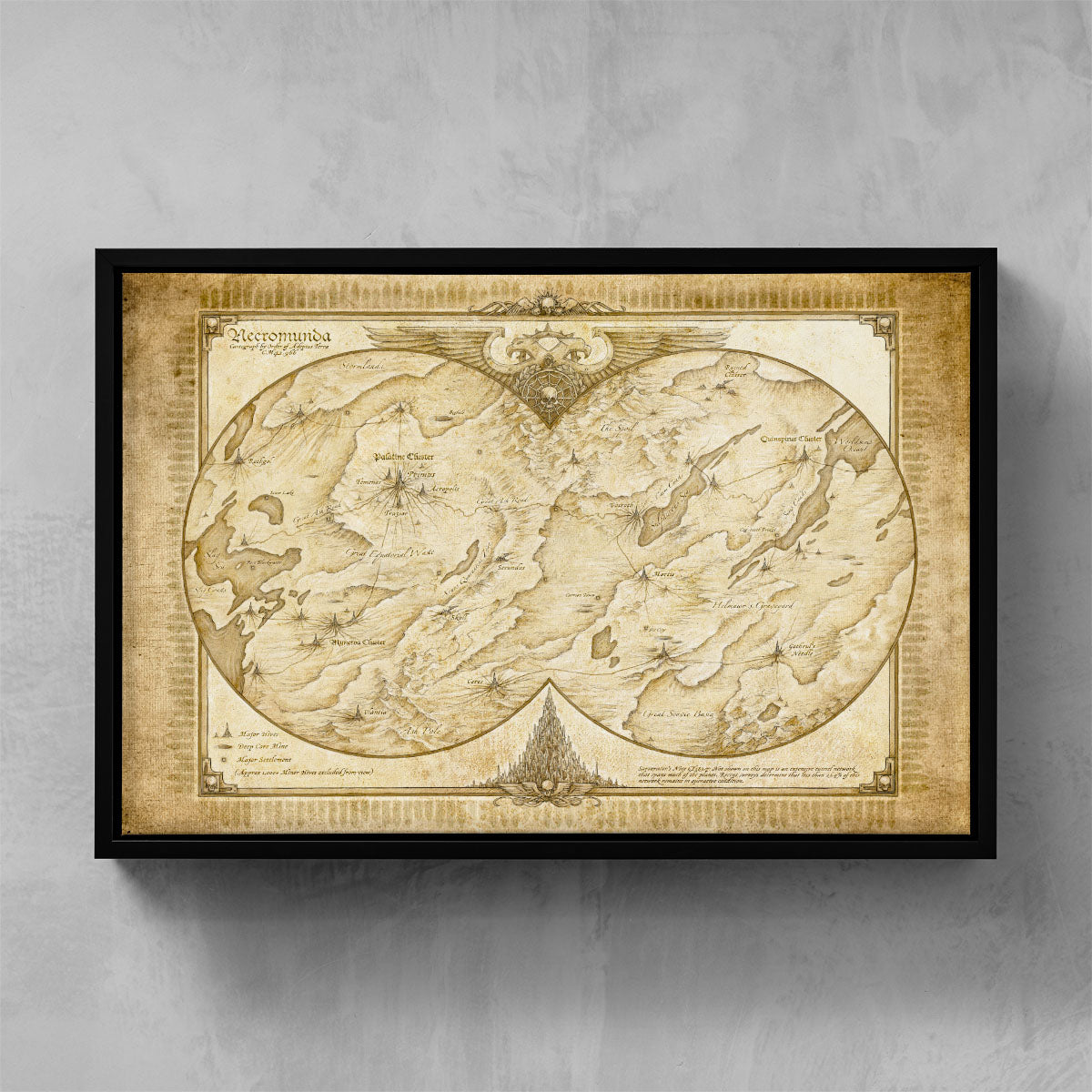 NECROMUNDA PLANET MAP