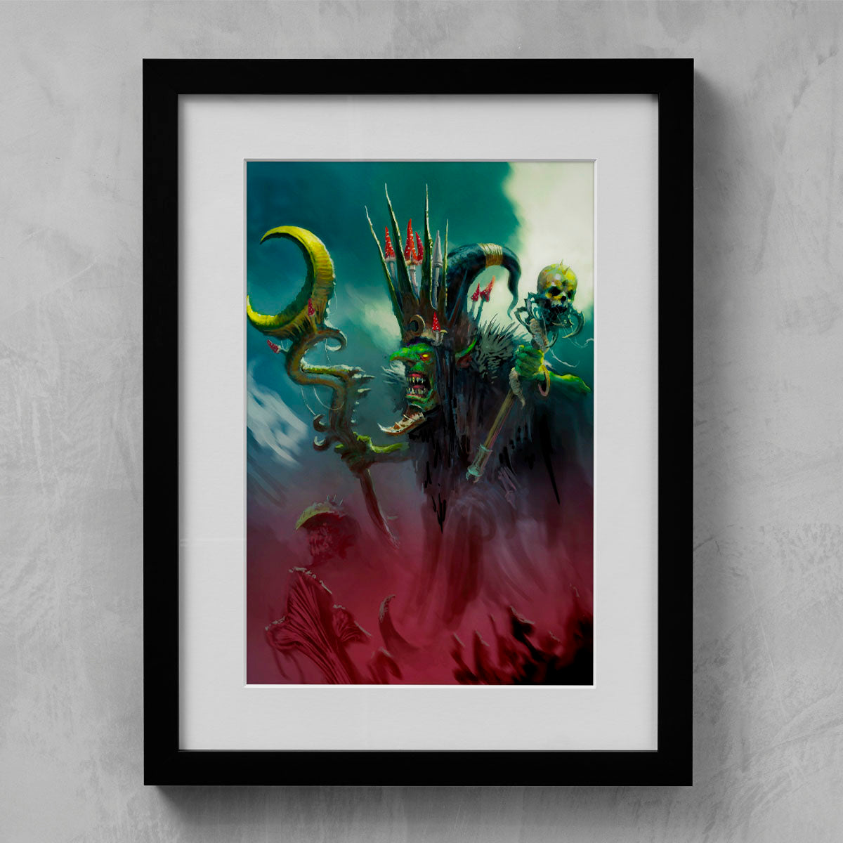 OVERLORD OF THE GLOOMSPITE GITZ-Warhammer Art