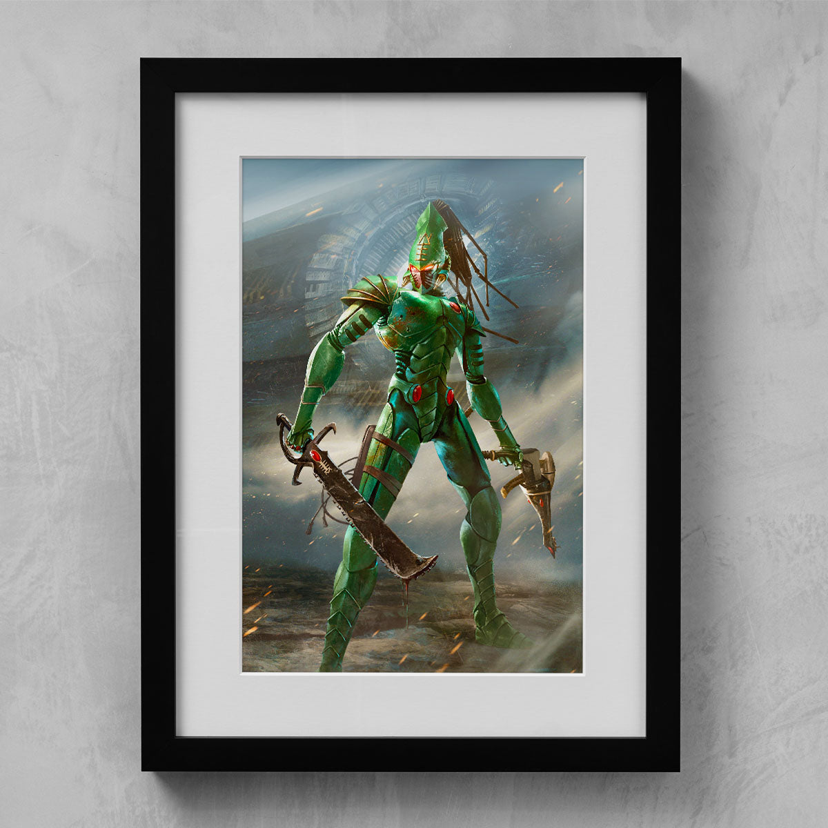 STRIKING SCORPION-Chun Lo-STRIKINGSCORPION-01-FRAMEDPRINT-Warhammer Art