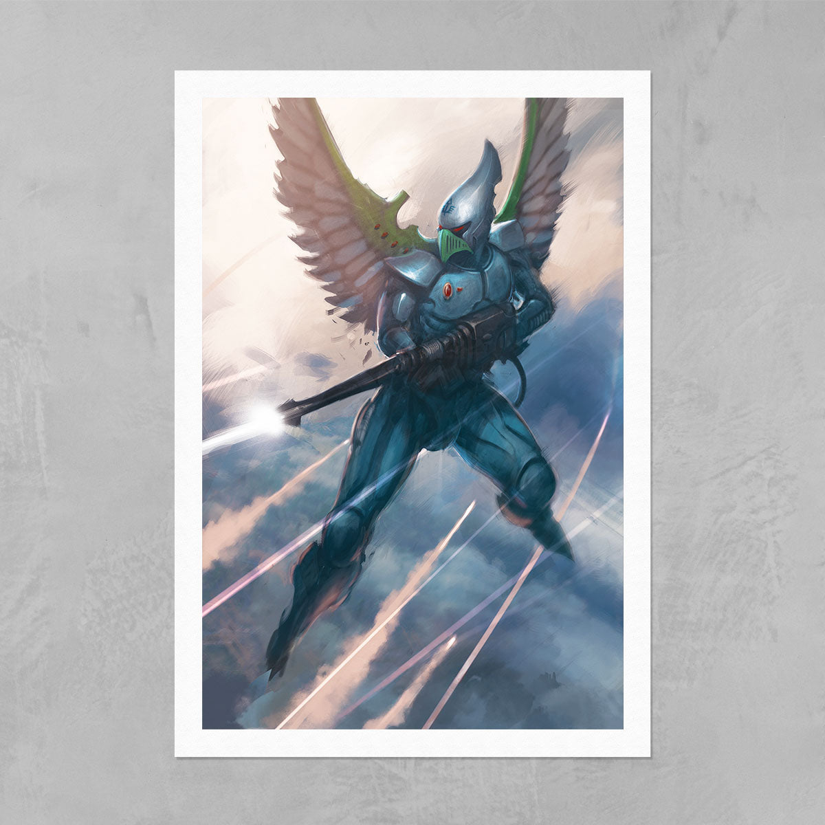 SWOOPING HAWK-Pedro Nunez-SWOOPINGHAWK-03-PRINT-Warhammer Art