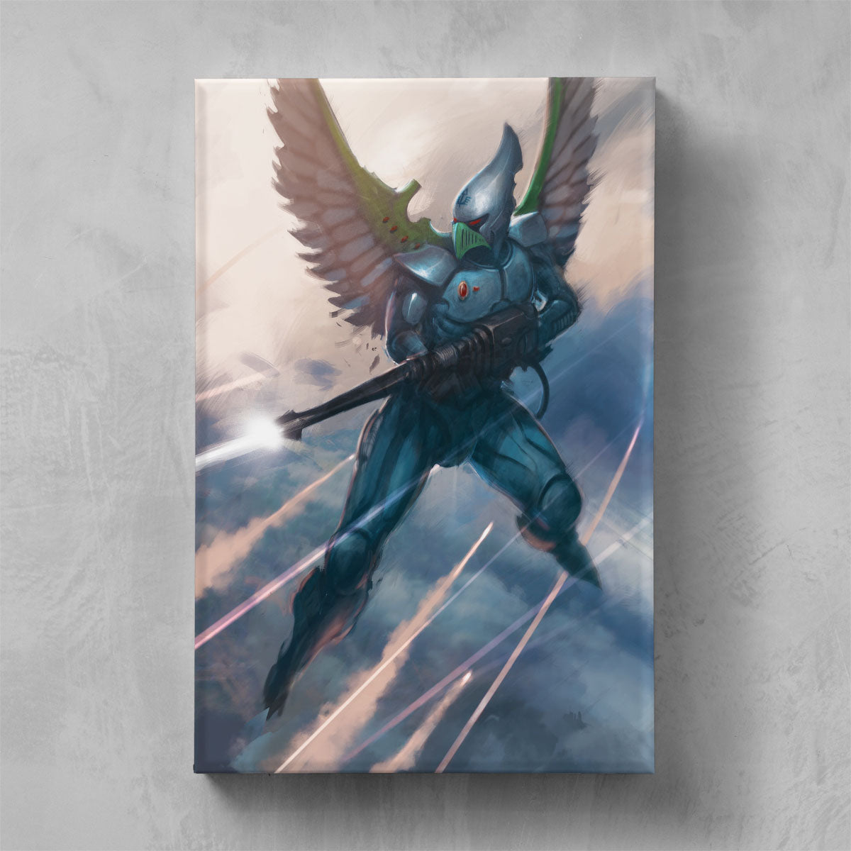 SWOOPING HAWK-Pedro Nunez-SWOOPINGHAWK-05-CANVAS-Warhammer Art
