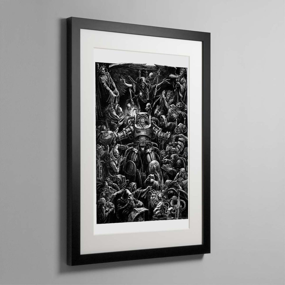Space Marine Donning Terminator Armour - Warhammer Art