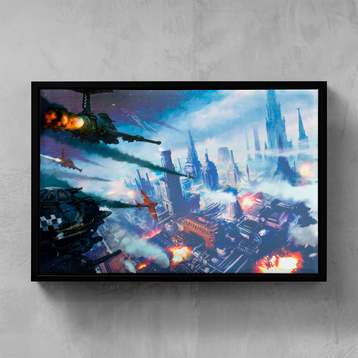 the deadlands-mikhail savier-thedeadlands-06-framedcanvas-warhammer art