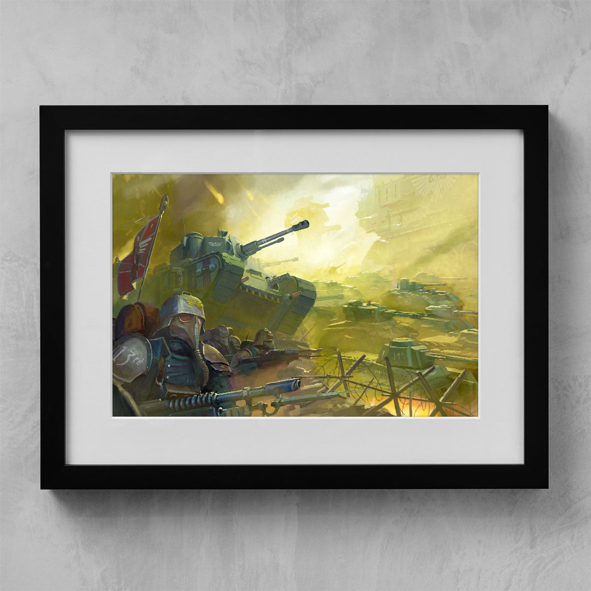 the death korps-john michelbach-thedeathkorps-01-framedprint-warhammer art