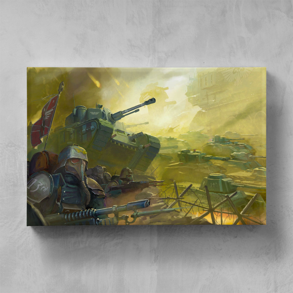 the death korps-john michelbach-thedeathkorps-05-canvas-warhammer art